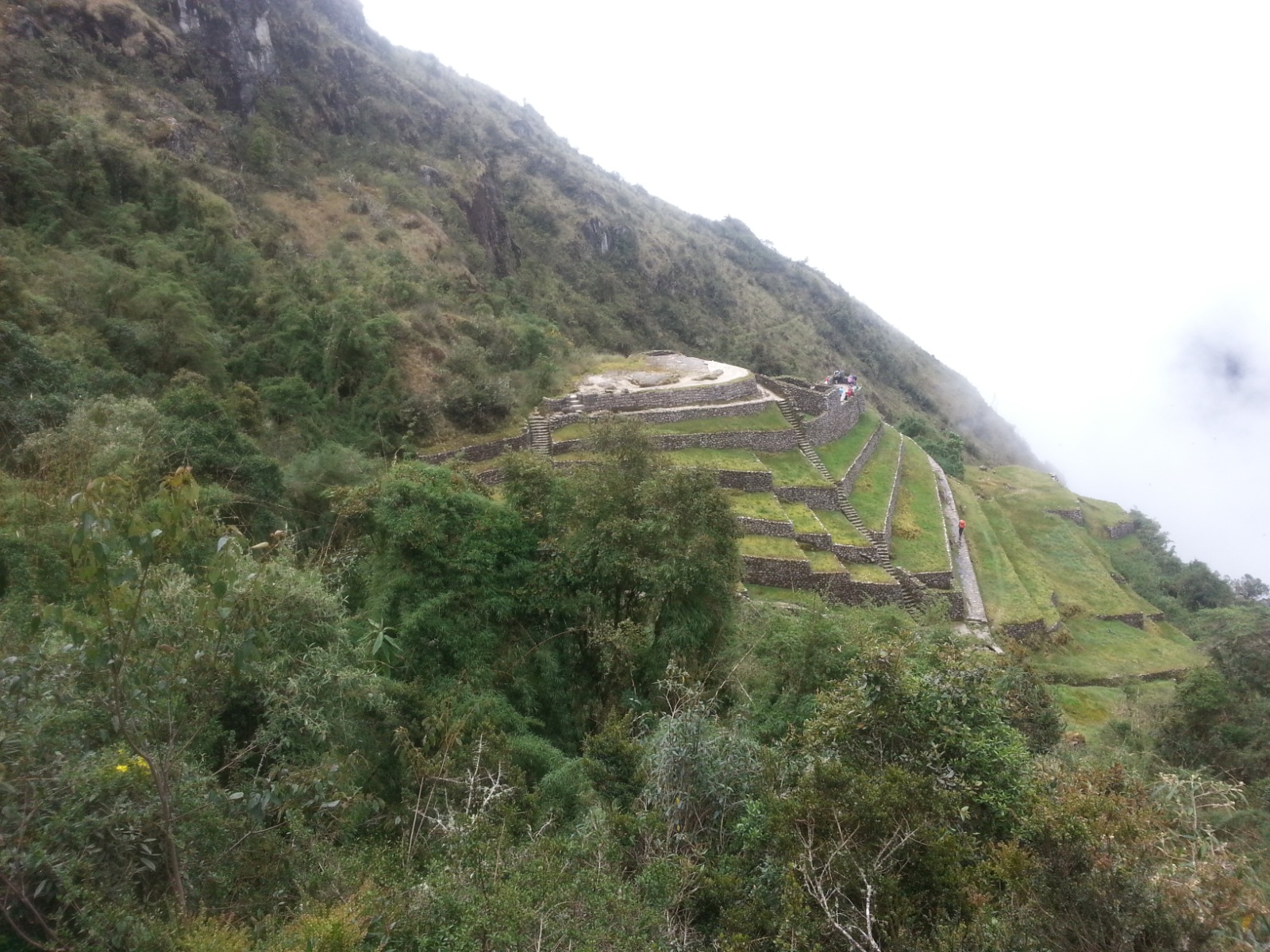 Escalinatas del Camino Inca hacia Machu Picchu